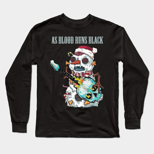 AS BLOOD RUNS BLACK BAND XMAS Long Sleeve T-Shirt by a.rialrizal